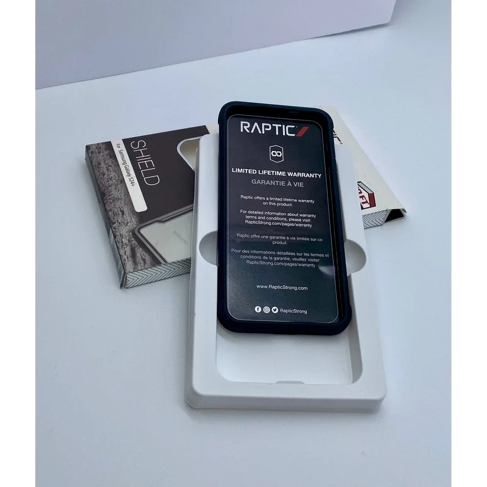 Raptic Shield Samsung Galaxy S24+ Case Black Clear Drop Tested Multi-Layer - Picture 4 of 6